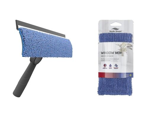 Nordic Stream window cleaning kit including an extra refill mop