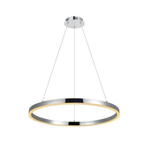 s.LUCE pro LED-Hängelampe Ring L 2.0 Ø 80cm Dimmbar - Chrom