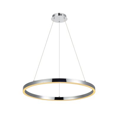 s.LUCE pro LED anneau de suspension L 2.0 Ø 80cm dimmable - chrome