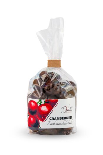 Canneberges au chocolat noir sachet 70g