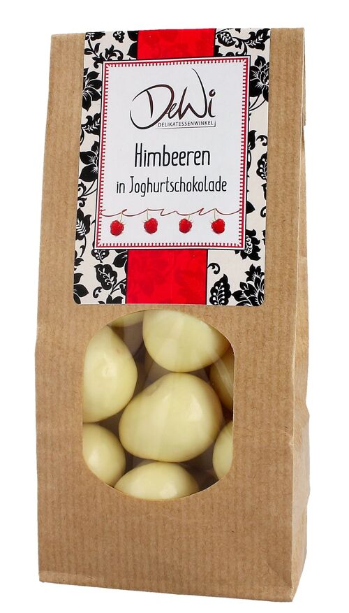 Himbeeren in Joghurtschokolade 150g Tüte