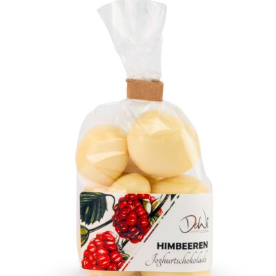 Raspberries in yoghurt chocolate 60g bag