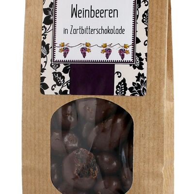 Grapes in dark chocolate 150g bag