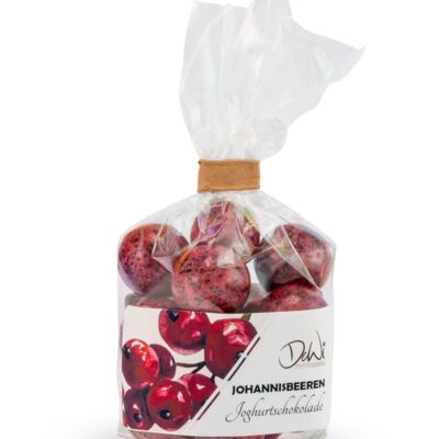 Redcurrants in yoghurt chocolate 55g bag