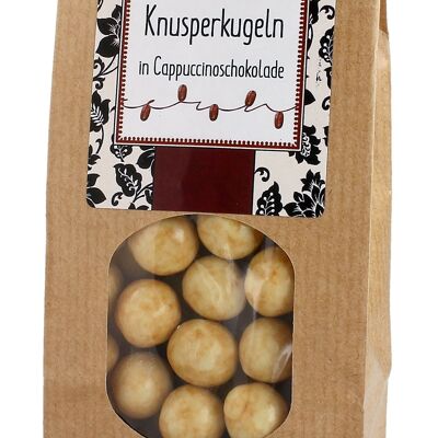 Crunchy balls in cappuccino chocolate 125g bag