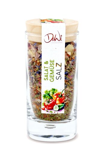 Petit pot de sel pour salades et légumes