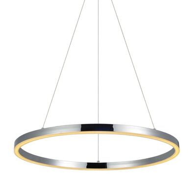 s.LUCE pro LED hanging lamp ring 2XL Ø 120cm dimmable 5m suspension - brushed aluminum