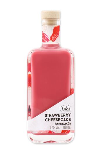 Liqueur de crème de cheesecake aux fraises - 15% vol. 100 ml 1