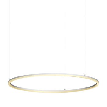 s.LUCE pro Lampe à suspension LED Ring 2XL Ø 120cm dimmable - blanc
