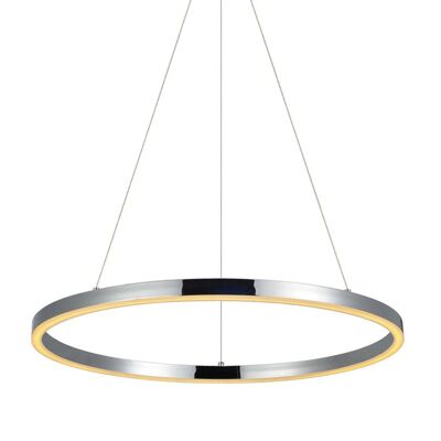 s.LUCE pro Lampe à suspension LED Ring 2XL Ø 120cm dimmable - aluminium brossé