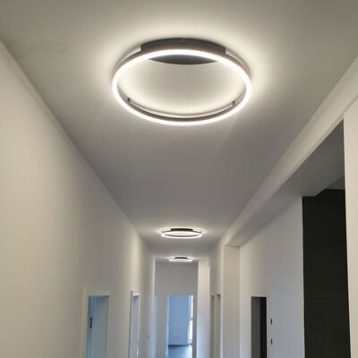 s.LUCE pro LED lámpara de pared y techo Ring S Ø 40cm regulable - negro