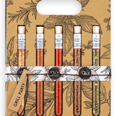 Spice Tube 5-piece gift set - Grill Party