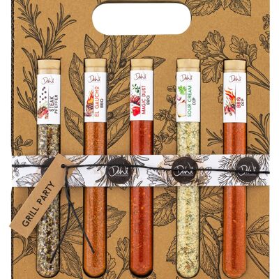 Spice Tube 5-pack XL gift set - Grill Party