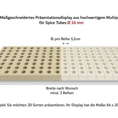 8er Display für Spice Tube - Ø 16 mm