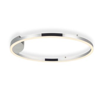 s.LUCE pro LED applique & plafonnier anneau L Ø 80cm dimmable - chrome