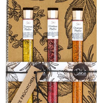 Spice Tube 3-piece gift set - Spicy fruits