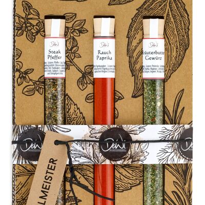 Spice Tube 3-piece gift set - Grillmeister