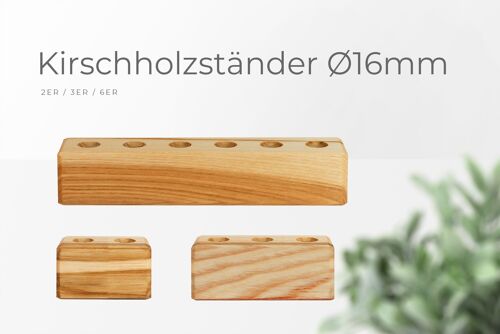 Ø 16 mm - Spice Tube Ständer - 3er - Eiche massiv