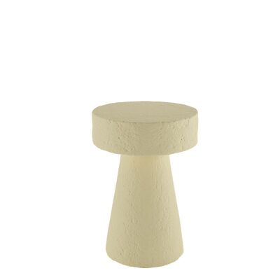 Marguerite Cream Magnesia Circular Side Table