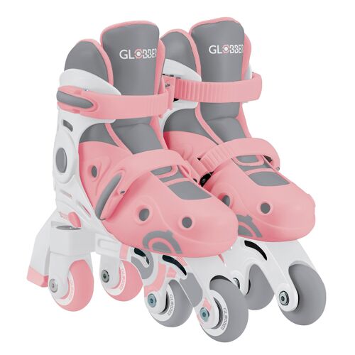 Rollers évolutifs 2-en-1 Taille S-M du 30 au 33 - Rose