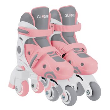 Rollers évolutifs 2-en-1 Taille S-M du 30 au 33 - Rose 1