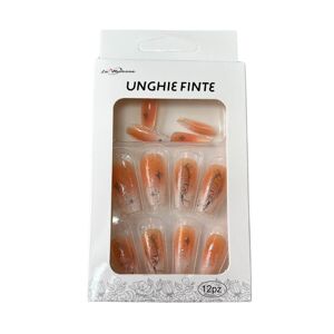 Faux ongles press on nails La Bellezza 12 ongles - Orange Astro