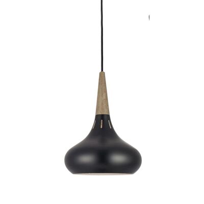 s.LUCE lámpara colgante Chic - negro, Ø 26cm