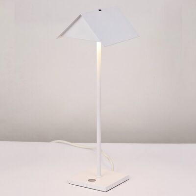 s.LUCE Book stand table lamp with touch dimmer & sensor - white-matt