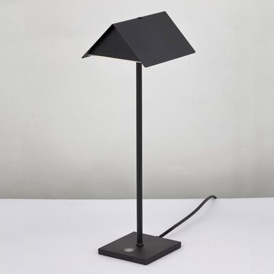 s.LUCE Book stand table lamp with touch dimmer & sensor - black-matt