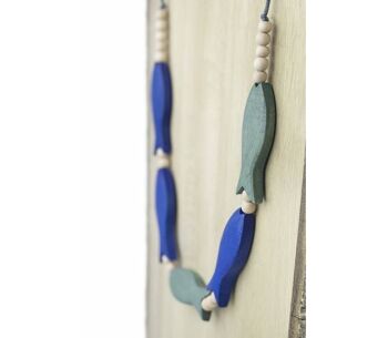 Collier cinq poissons 2