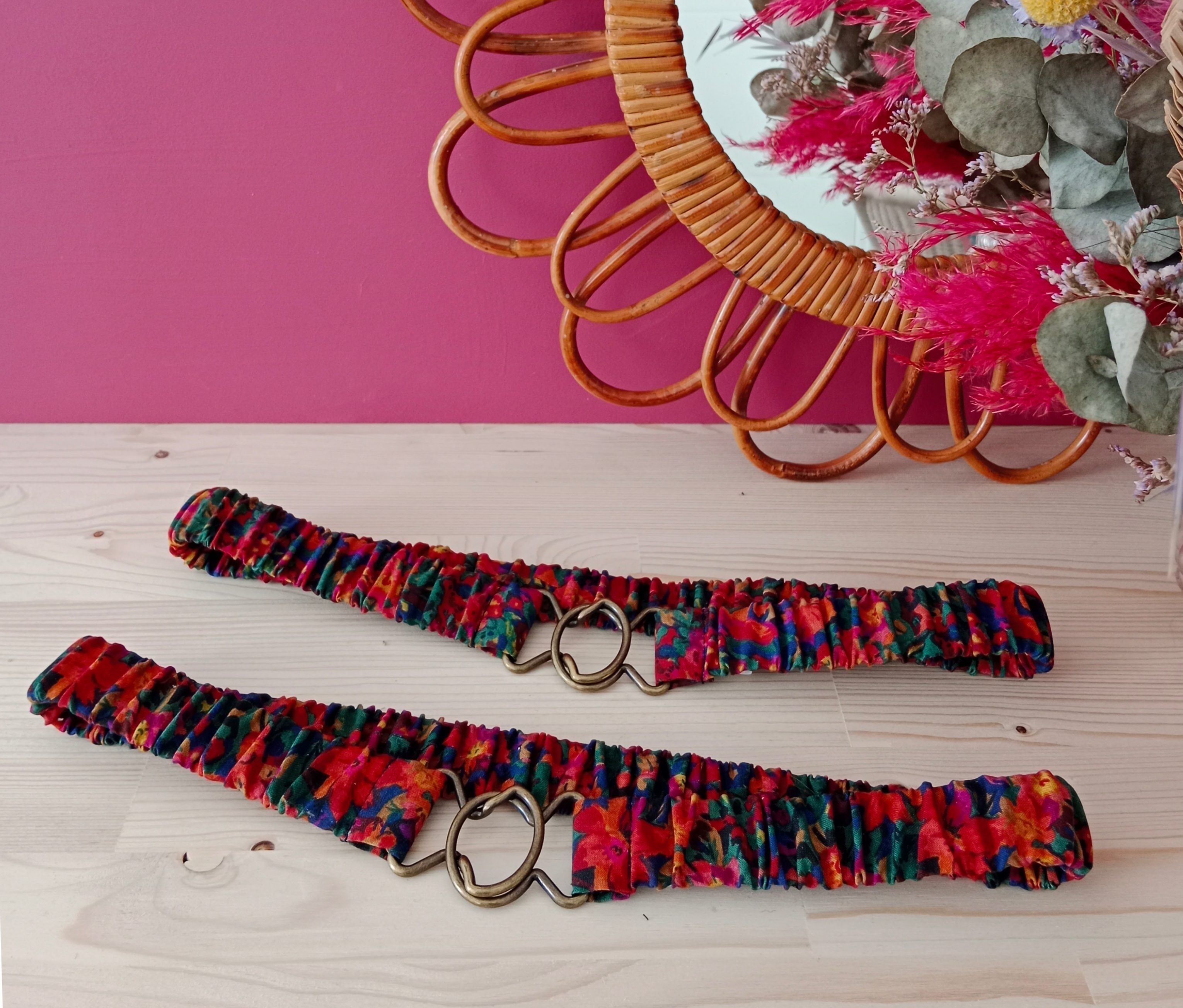 Elastischer Gürtel VINTAGE BLUMEN