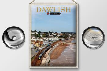 Panneau en étain villes Dawlish Royaume-Uni Angleterre 30x40cm 2