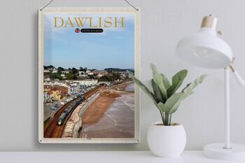Panneau en étain villes Dawlish Royaume-Uni Angleterre 30x40cm 3