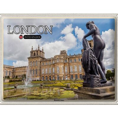 Cartel de chapa Ciudades Londres Inglaterra Palacio de Blenheim 40x30cm
