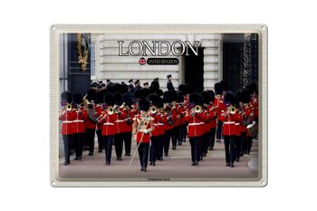 Plaque en tôle Villes Changingt the Guard Londres 40x30cm 1