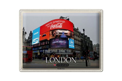 Blechschild Städte London Piccadilly Circus UK England 40x30cm