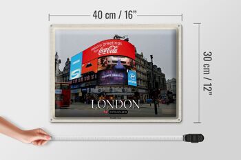 Signe en étain villes londres Piccadilly Circus royaume-uni angleterre 40x30cm 4