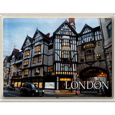 Cartel de chapa Cities Soho Londres Reino Unido 40x30cm