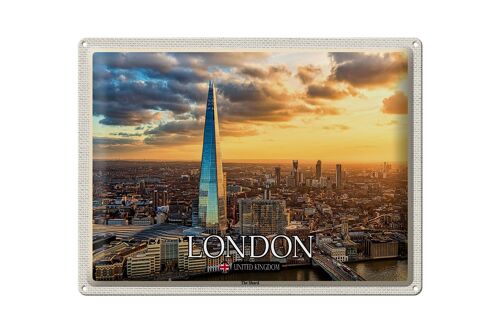 Blechschild Städte The Shard London England UK 40x30cm