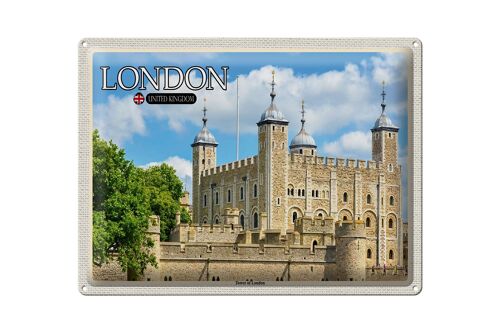 Blechschild Städte Tower of London United Kingdom 40x30cm