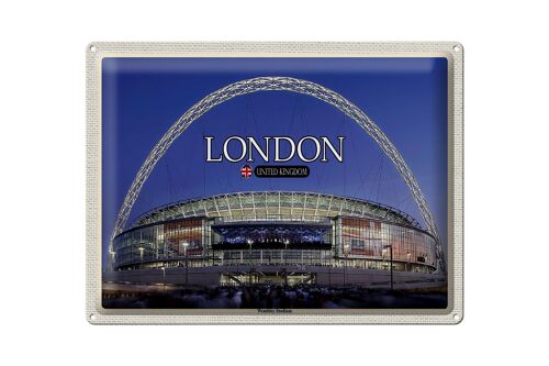 Blechschild Städte Wembley Stadium London England 40x30cm