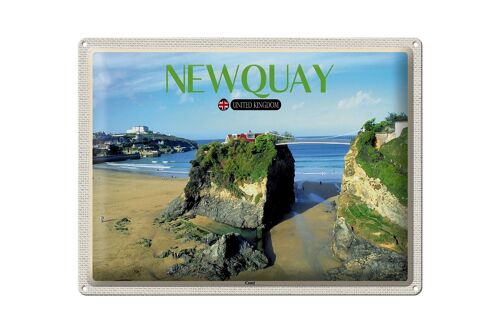 Blechschild Städte Newquay Coast United Kingdom 40x30cm