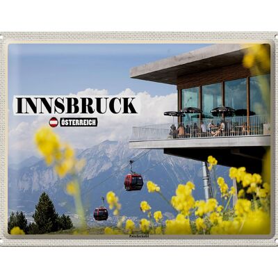 Targa in metallo da viaggio Innsbruck Austria Paternkofel 40x30 cm