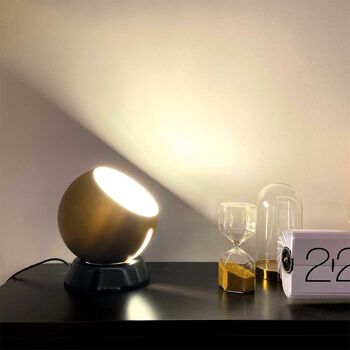 s.LUCE Ball plafonnier, applique & lampe de table réglable Ø 20cm - or