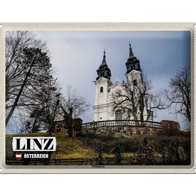 Cartel de chapa viaje Linz Austria Pöstlingberg 40x30cm