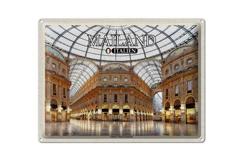 Blechschild Reise Mailand Galleria Vittorio Emanuele 40x30cm