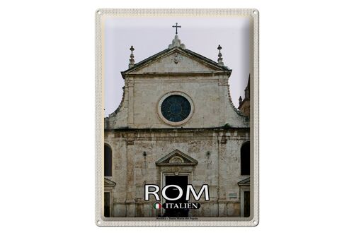 Blechschild Reise Rom Italy Basilika Santa Maria 30x40cm