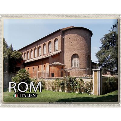 Blechschild Reise Rom Santa Sabina All´Aventino 40x30cm