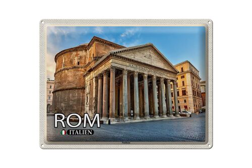 Blechschild Reise Rom Italien Pantheon Baukunst 40x30cm