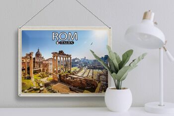 Signe en étain voyage Rome italie Forum Romanum 40x30cm, cadeau 3